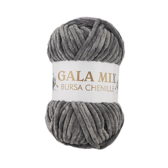 GALA MIX 100 GR. KADİFE İP 728-11 KOYU GRİ