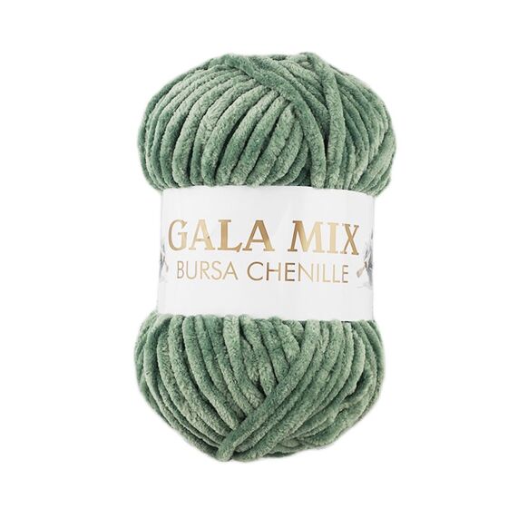 GALA MIX 100 GR. KADİFE İP 728-20 YOSUN YEŞİL