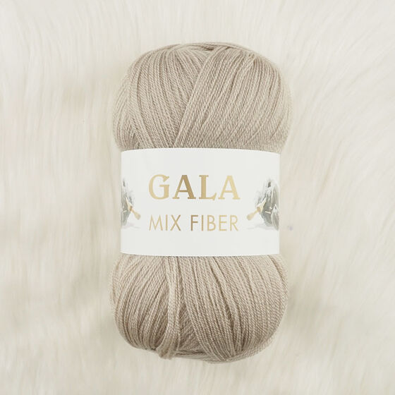 GALA MIX FIBER 6 KATLI İNCE TAŞ RENGİ AKRİLİK ÖRGÜ İPİ 100 GR