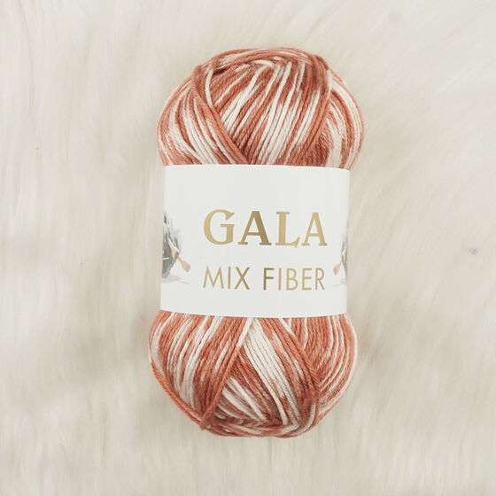 GALA MIX FIBER ALAROSE KİREMİT EBRULİ ÖRGÜ İPİ 100 GR