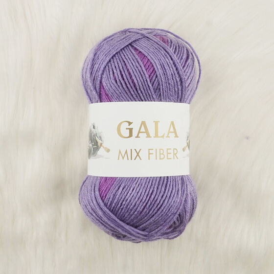 GALA MIX FIBER ALAROSE LİLA EBRULİ ÖRGÜ İPİ 100 GR