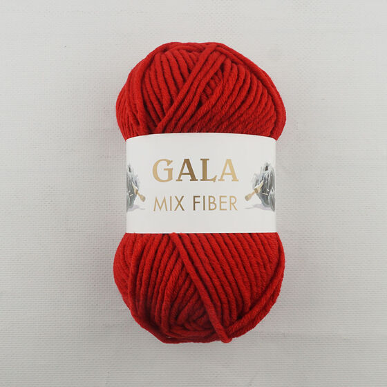 GALA MIX FIBER KALIN KIRMIZI AKRİLİK ÖRGÜ İPİ 100 GR