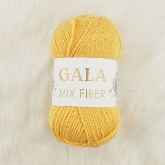 GALA MIX FIBER KOYU SARI AKRİLİK ÖRGÜ İPİ 100 GR