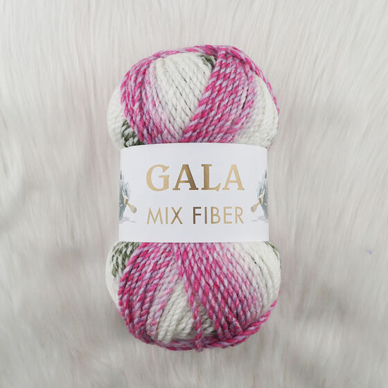 GALA MIX FIBER PEMBE EBRULİ AKRİLİK ÖRGÜ İPİ 100 GR