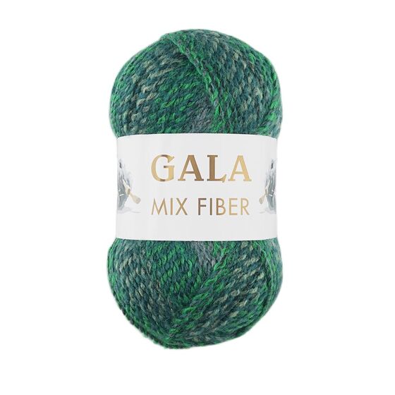 GALA MIX FIBER YEŞİL EBRULİ AKRİLİK ÖRGÜ İPİ 100 GR