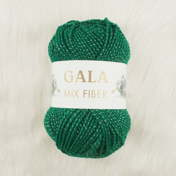 GALA MIX FIBER YEŞİL SİMLİ AKRİLİK ÖRGÜ İPİ 100 GR