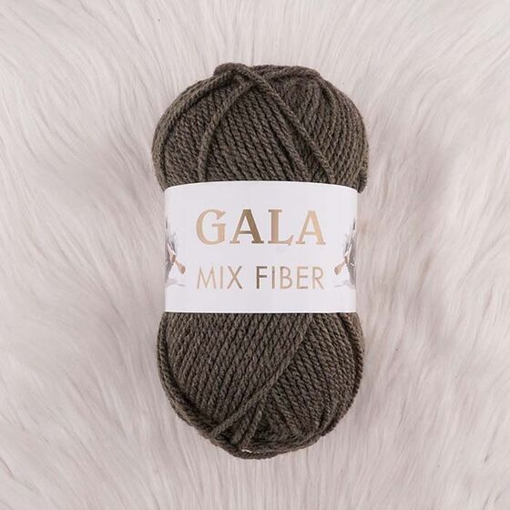 GALA MIX KHAKI EBRULI ACRYLIC KNITTING YARN 100 GR