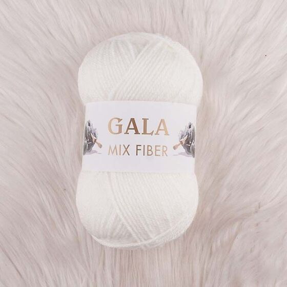 GALA MIX OFF WHITE CLASSIC KNITTING YARN 100 GR