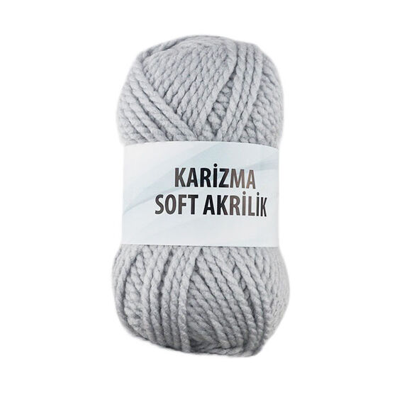 KARİZMA SOFT AKRİLİK ÖRGÜ İPİ 100 GR. AÇIK GRİ