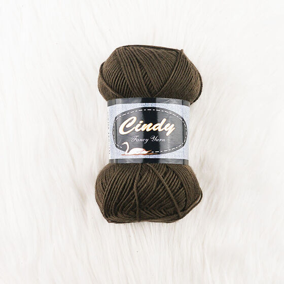 CİNDY FUNCY YARN ÖRGÜ İPİ KAHVERENGİ 100 GR