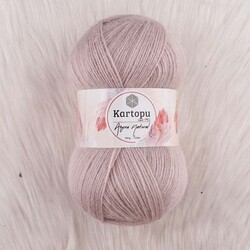 KARTOPU ANGORA NATURAL EL ÖRGÜ İPİ 100 GR.550 MT. - Thumbnail