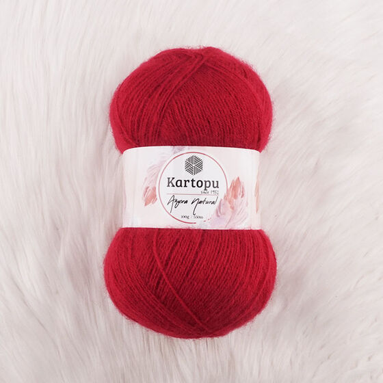 KARTOPU ANGORA NATURAL EL ÖRGÜ İPİ 100 GR.550 MT.