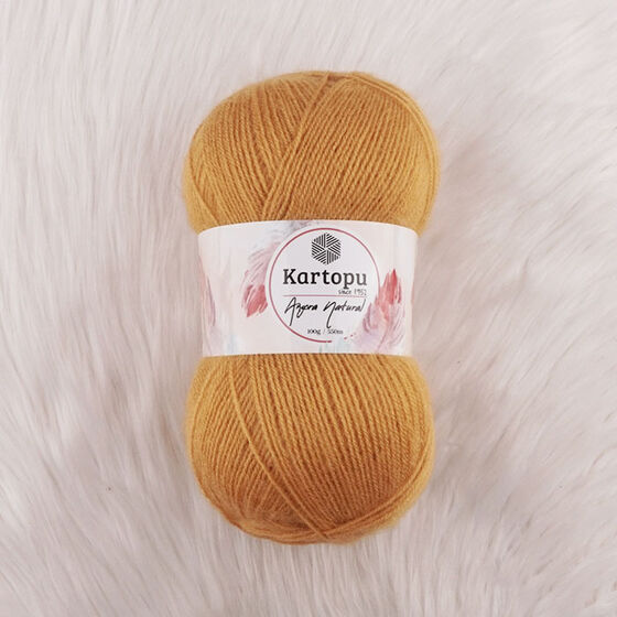 KARTOPU ANGORA NATURAL EL ÖRGÜ İPİ 100 GR.550 MT.