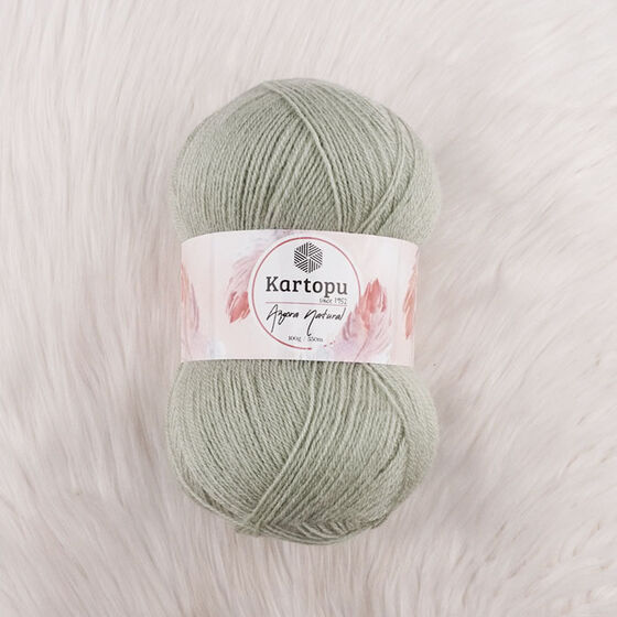 KARTOPU ANGORA NATURAL EL ÖRGÜ İPİ 100 GR.550 MT.