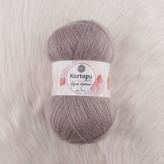 KARTOPU ANGORA NATURAL EL ÖRGÜ İPİ 100 GR.550 MT.