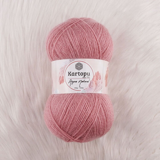 KARTOPU ANGORA NATURAL EL ÖRGÜ İPİ 100 GR.550 MT.