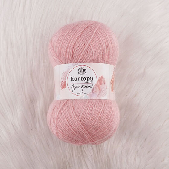 KARTOPU ANGORA NATURAL EL ÖRGÜ İPİ 100 GR.550 MT.