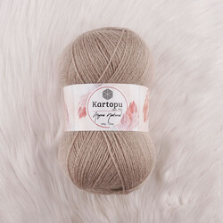 KARTOPU ANGORA NATURAL EL ÖRGÜ İPİ 100 GR.550 MT. - Thumbnail