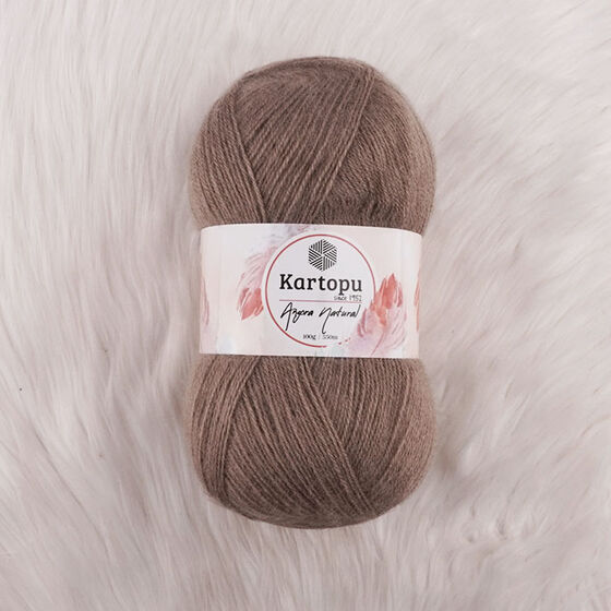 KARTOPU ANGORA NATURAL EL ÖRGÜ İPİ 100 GR.550 MT.