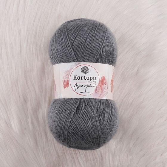 KARTOPU ANGORA NATURAL EL ÖRGÜ İPİ 100 GR.550 MT.