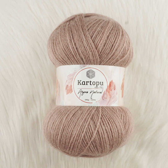 KARTOPU ANGORA NATURAL EL ÖRGÜ İPİ 100 GR.550 MT.