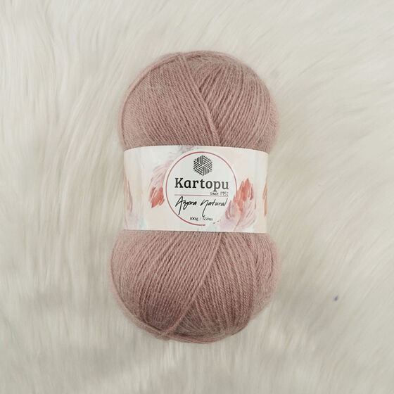 KARTOPU ANGORA NATURAL EL ÖRGÜ İPİ 100 GR.550 MT.