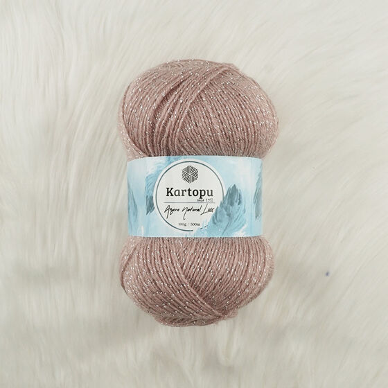 KARTOPU ANGORA NATURAL LÜX EL ÖRGÜ İPİ 100 GR.500 MT.