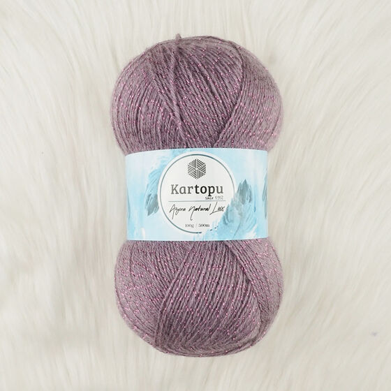 KARTOPU ANGORA NATURAL LÜX EL ÖRGÜ İPİ 100 GR.500 MT.