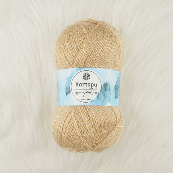 KARTOPU ANGORA NATURAL LÜX EL ÖRGÜ İPİ 100 GR.500 MT.