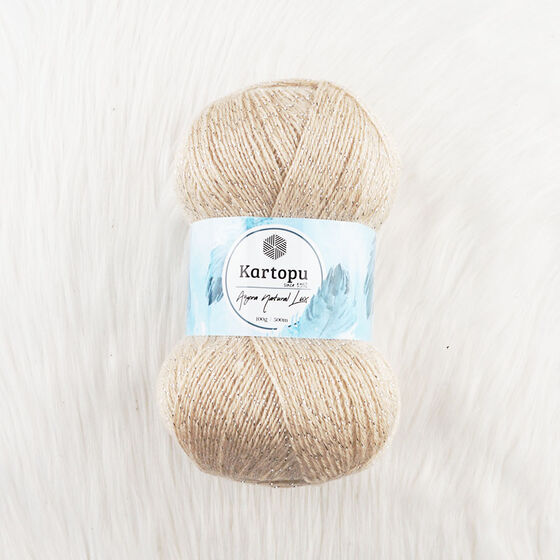 KARTOPU ANGORA NATURAL LÜX EL ÖRGÜ İPİ 100 GR.500 MT.