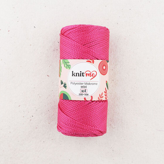 KNIT ME POLYESTER MACROME MIDI HAND KNITTING YARN NO:4 200 GR.145 MT.