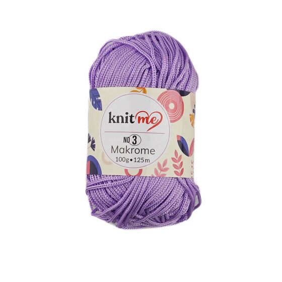 KNİT ME POLYESTER MAKROME EL ÖRGÜ İPİ NO:3 100 GR.125 MT.