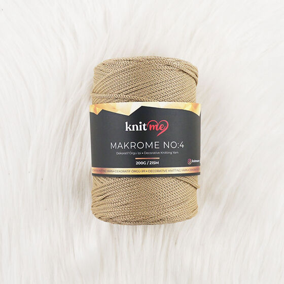 KNİT ME POLYESTER MAKROME EL ÖRGÜ İPİ NO:4 200 GR. 215 MT.