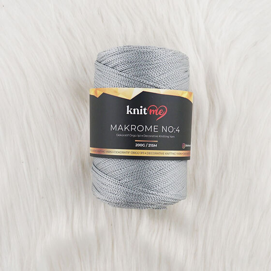 KNİT ME POLYESTER MAKROME EL ÖRGÜ İPİ NO:4 200 GR. 215 MT.