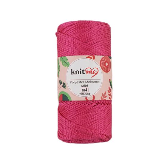 KNİT ME POLYESTER MAKROME MİDİ EL ÖRGÜ İPİ NO:4 200 GR.145 MT.