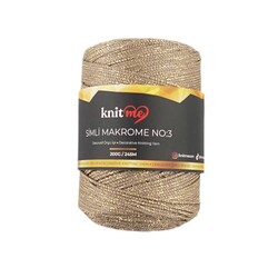 KNİT ME SİMLİ POLYESTER MAKROME İPİ NO:3 200 GR.245 MET - Thumbnail