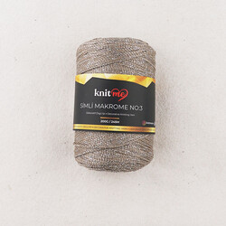 KNİT ME SİMLİ POLYESTER MAKROME İPİ NO:3 200 GR.245 MET - Thumbnail