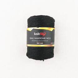 KNİT ME SİMLİ POLYESTER MAKROME İPİ NO:3 200 GR.245 MET - Thumbnail