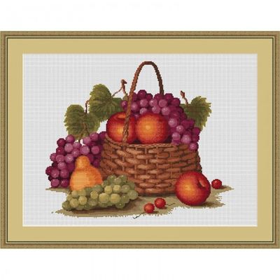 LUCA-S BRODERIE B450 31*26 CM ETAMIN EMBROIDERY SET