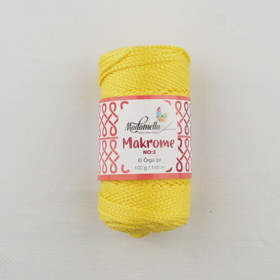 MADAMELLA POLYESTER MAKROME İPİ NO:3 100 GR. 140 MT.