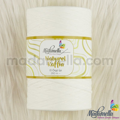 MADAMELLA NATURAL RAFFİA KAĞIT İPLİK 250 MT.