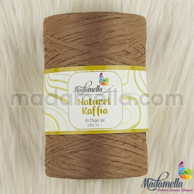 MADAMELLA NATURAL RAFFİA KAĞIT İPLİK 250 MT.