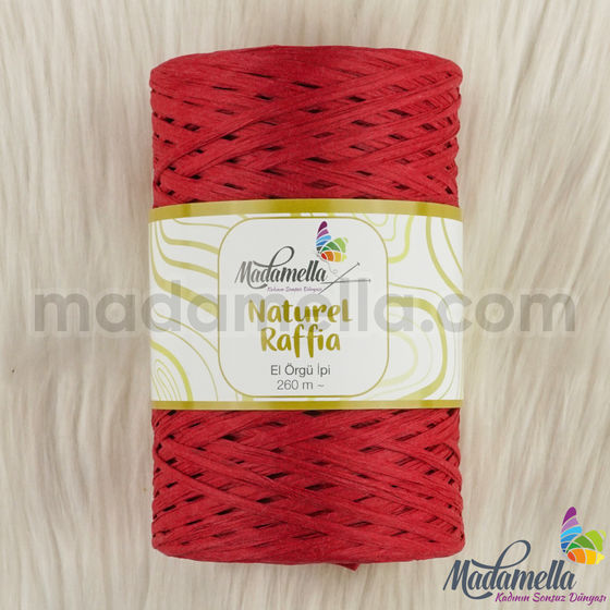 MADAMELLA NATURAL RAFFİA KAĞIT İPLİK 250 MT.