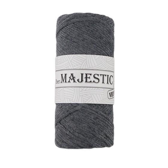 MAJESTİC VELVET KADİFE GÖRÜNÜMLÜ FÜME MAKROME İPİ 200 GR