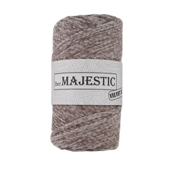 MAJESTİC VELVET XL KADİFE GÖRÜNÜMLÜ AÇIK VİZON MAKROME İPİ 250 GR