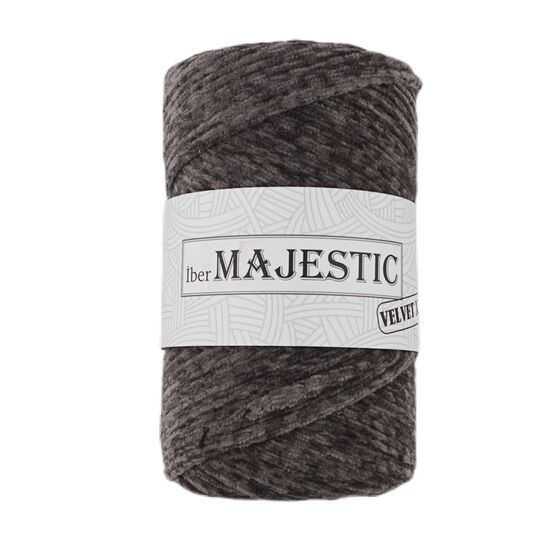 MAJESTİC VELVET XL KADİFE GÖRÜNÜMLÜ KOYU KAHVE MAKROME İPİ 250 GR