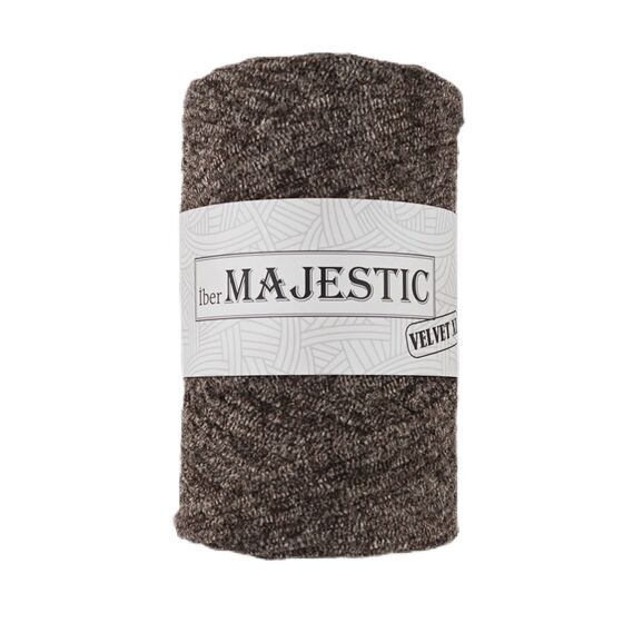 MAJESTİC VELVET XL KADİFE GÖRÜNÜMLÜ MELANJ KAHVE MAKROME İPİ 250 GR