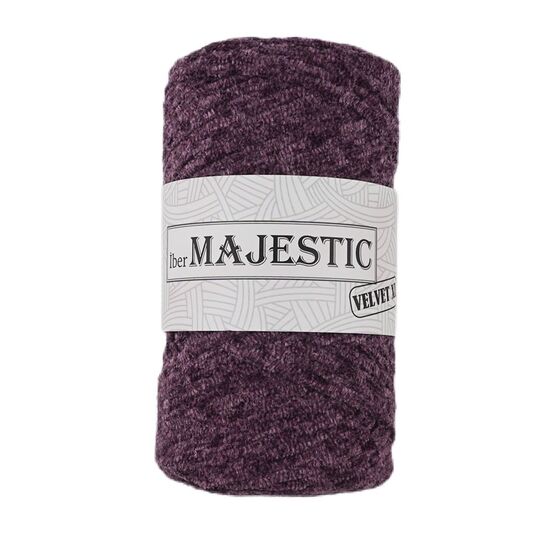 MAJESTİC VELVET XL KADİFE GÖRÜNÜMLÜ MOR MAKROME İPİ 250 GR