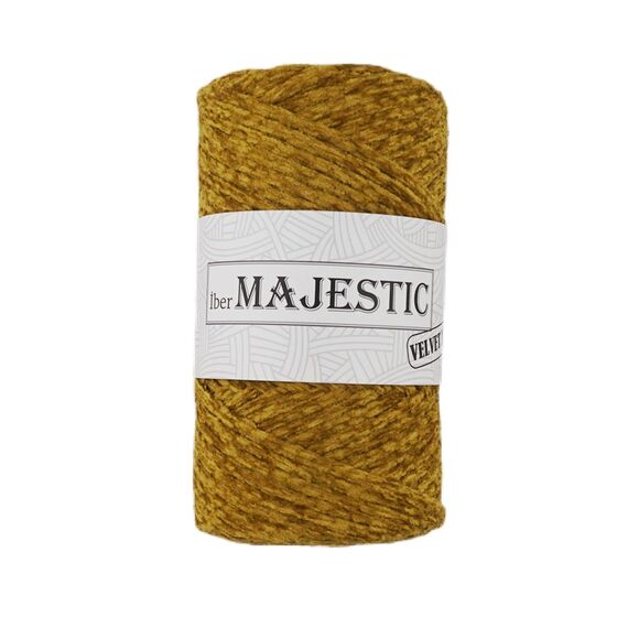 MAJESTİC VELVET XL KADİFE GÖRÜNÜMLÜ YAĞ YEŞİLİ MAKROME İPİ 250 GR