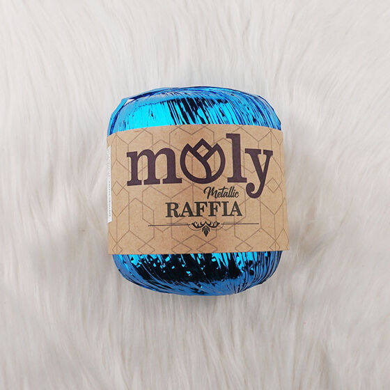 MOLY METALLİC RAFFİA ÖRGÜ İPİ 50 GR. 110 MT.